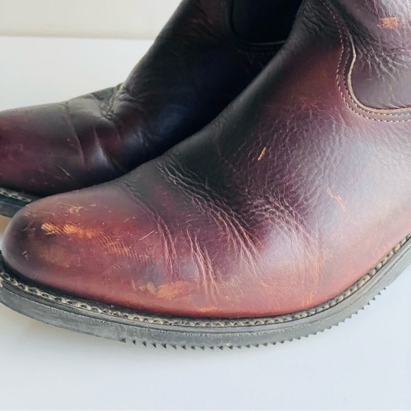 Double-H Boot Men's 12" Leather Western Work Boot 1602 Size 10 EE Black Walnut - Picture 7 of 14